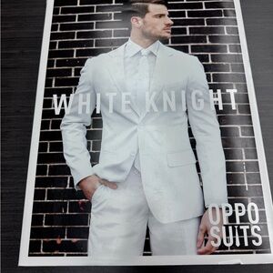 OppoSuits White Knight Suit for Men